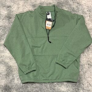 The North Face Regrind Quarter Zip fleece sweater Large New